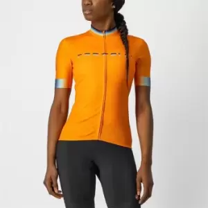 Image of Castelli Gradient Womens Jersey - Orange