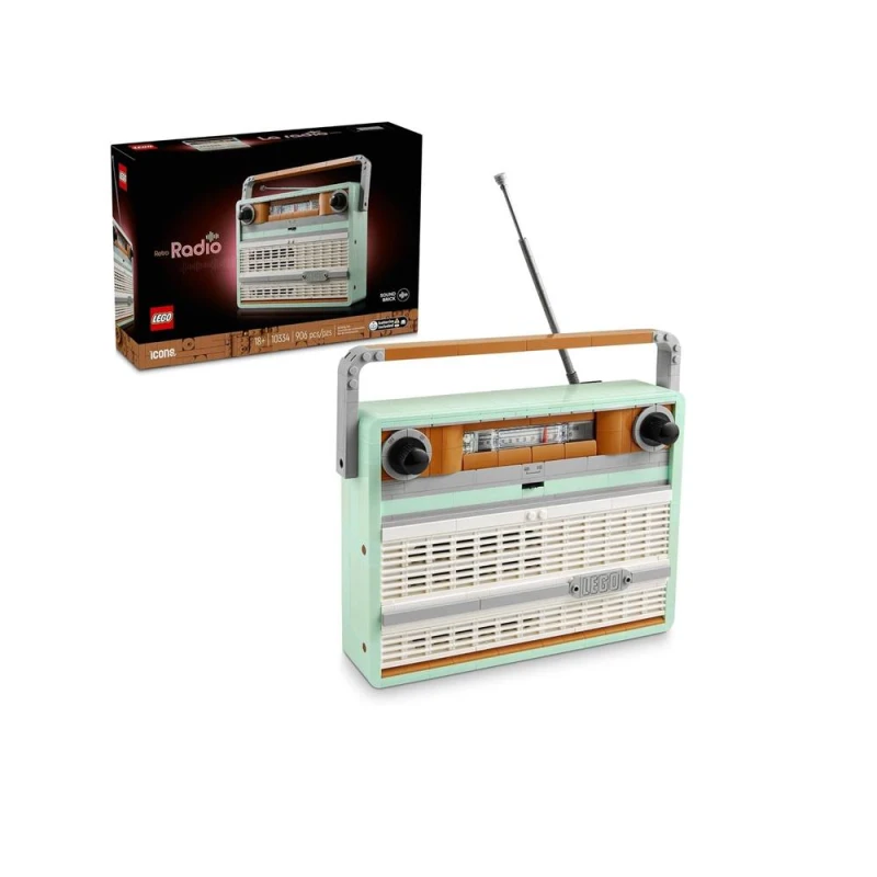 Image of LEGO LEGO Icons Retro Radio Building Set for Adults 10334