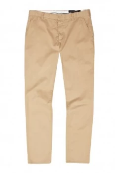 Image of Mens French Connection Machine Gun Stretch Kr Slim Camel