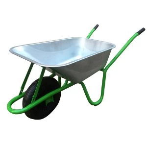 Image of Charles Bentley Diy 90l / 175KG Galvanised Wheelbarrow In A Box