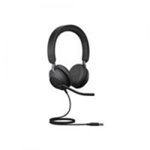 Image of Jabra Evolve2 40 USB-A UC Stereo Headset - Black