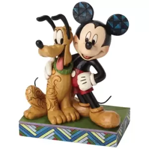 Image of Disney Traditions Best Pals Mickey Mouse & Pluto Figurine