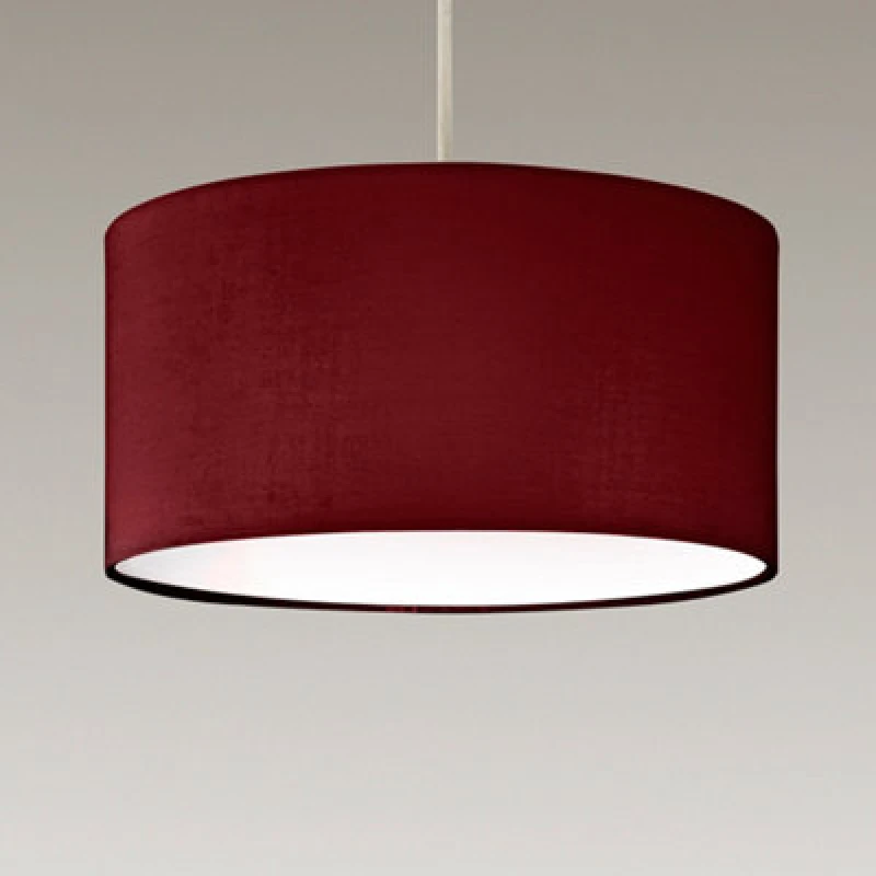 Image of K Living Modern Drum Red Pendant Ceiling Light Shades With Diffuser