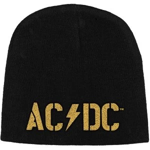 Image of AC/DC - PWR-UP Band Logo Unisex Beanie Hat - Black