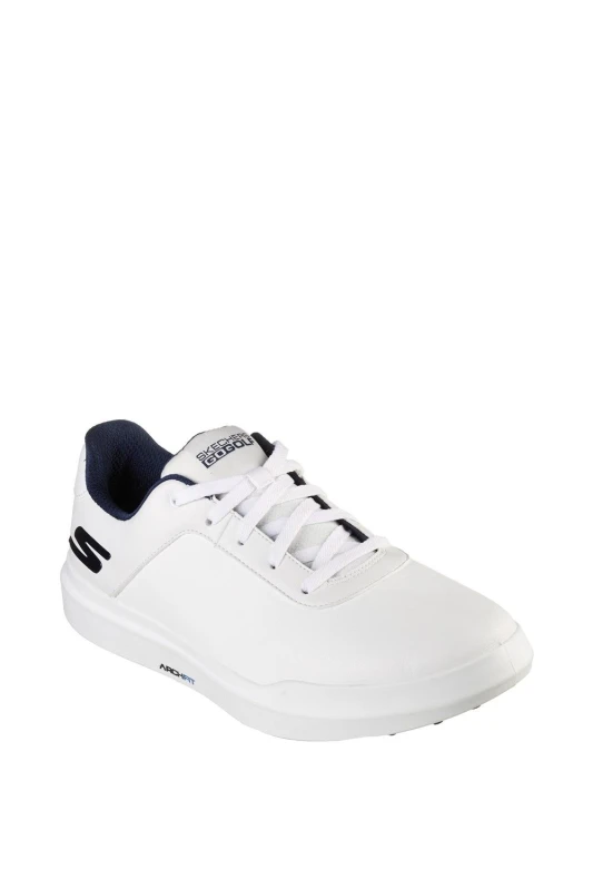 Image of Skechers Men Go Golf Drive 5 Golf Shoes in White Size: 8 White 8 Male 0195969372128
