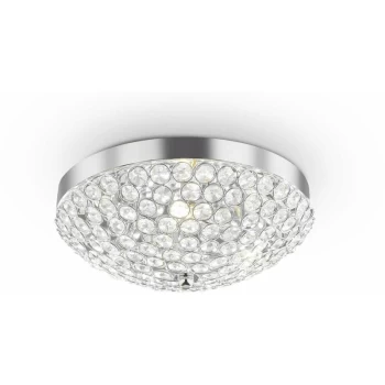 Image of Ideal Lux Orion - 3 Light Indoor Small Flush Light Chrome, G9