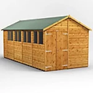 Image of Power Garden Shed 188PADD Golden Brown 18x8