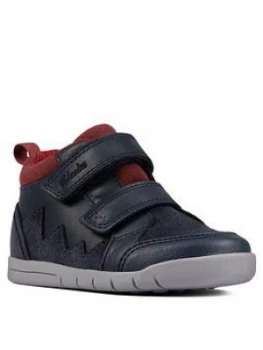 Image of Clarks Rex Park Toddler Boot - Navy