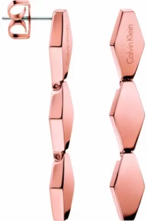 Image of Ladies Calvin Klein PVD rose plating Snake Ring KJ5DPE100100