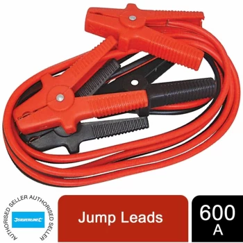 Image of Jump Leads 600A max For Car Accessories 3.6m 594260 - Silverline