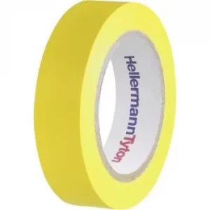 Image of HellermannTyton HelaTape Flex 15 710-00102 Electrical tape HelaTape Flex 15 Yellow (L x W) 10 m x 15mm
