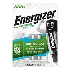 Image of Energizer Accu Rechargeable Extreme Batteries AAA - Pack of 4