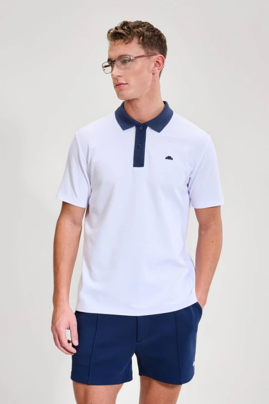 Image of Ellesse Mens Vergo Polo in White Size: Medium White Male M