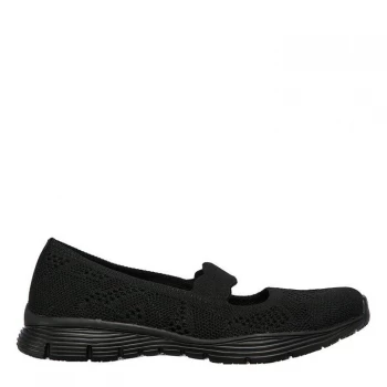 Image of Skechers Sea Pit Out Womens Shoes - Black