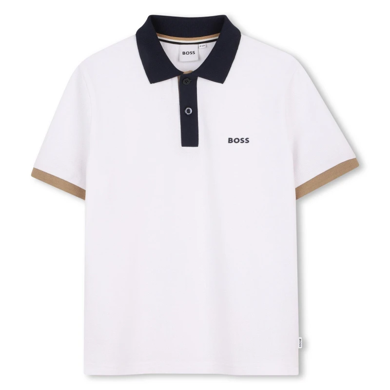 Image of Boss Boss SS Polo Jn63 White male 6Y
