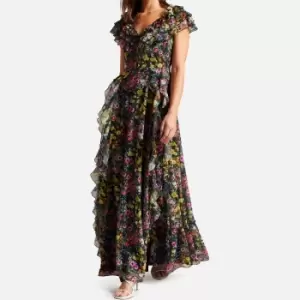 Image of Ted Baker Adiie Chiffon Dress - UK 10