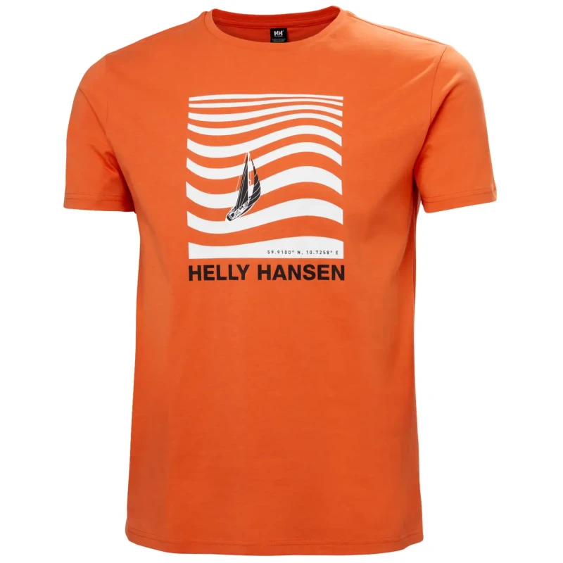 Image of Helly Hansen T-Shirt Helly Hansen Shoreline 3.0 Orange Male S