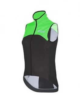 Image of Awe Sleeveless Cycling Jersey, Black/Green Size M Women
