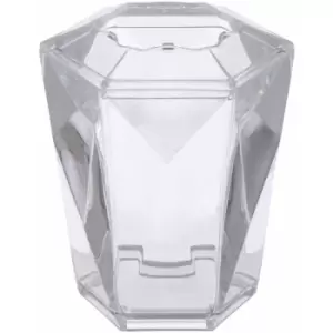 Image of Premier Housewares - Electric Toothbrush Holder Clear Geometric Design Bathroom Accessories For Small Bathroom Acrylic Toothbrush Holders / Brush