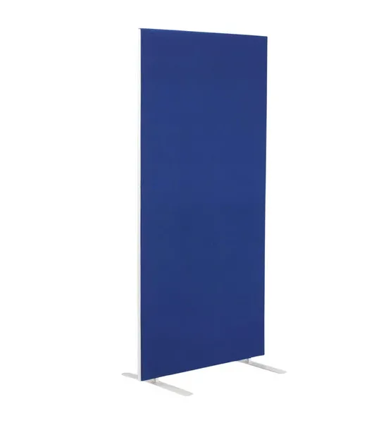 Image of 1600W X 1800H Upholstered Floor Standing Screen Straight - Black