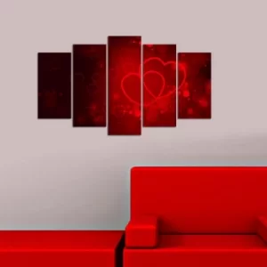 Image of 5M-80 Multicolor Decorative MDF Painting (5 Pieces)