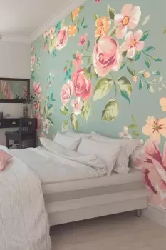 Image of Flowery Wall Mural