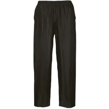 Image of Portwest - S441BKRXL - sz XL Classic Adult Rain Trousers - Black