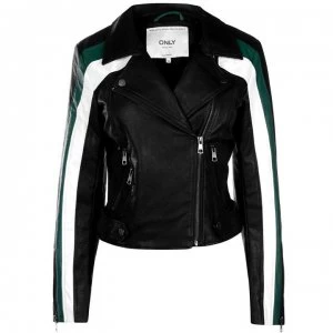 Image of Only Solei Block Jacket - Black/Green
