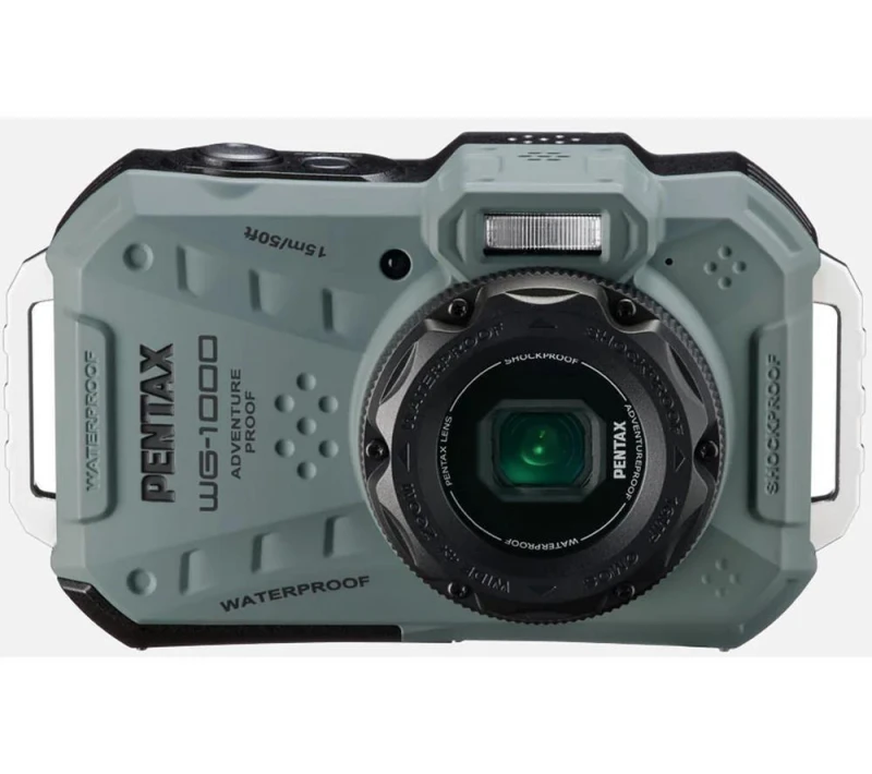 Image of PENTAX WG-1000 Tough Compact Camera - Olive, Green 027075310155
