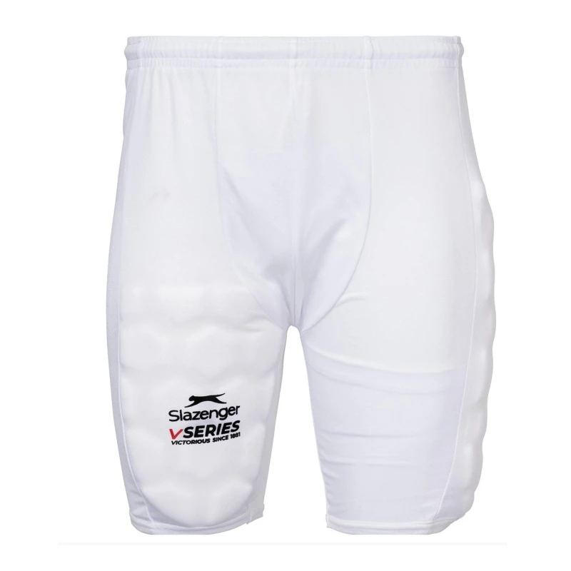 Image of Slazenger Padded Cricket Shorts Adults - White White Adults