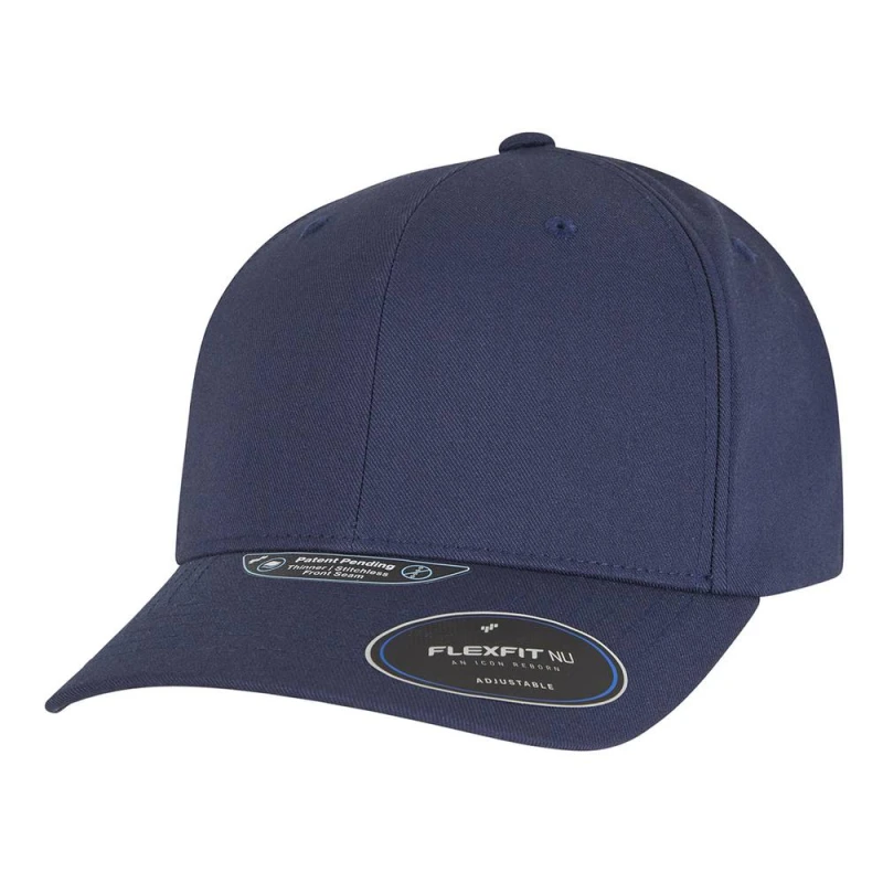 Image of Flexfit Mens NU Snapback Baseball Cap in Navy Navy Male One Size