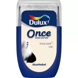 Image of Dulux Once Ivory Lace Matt Emulsion Paint 30ml