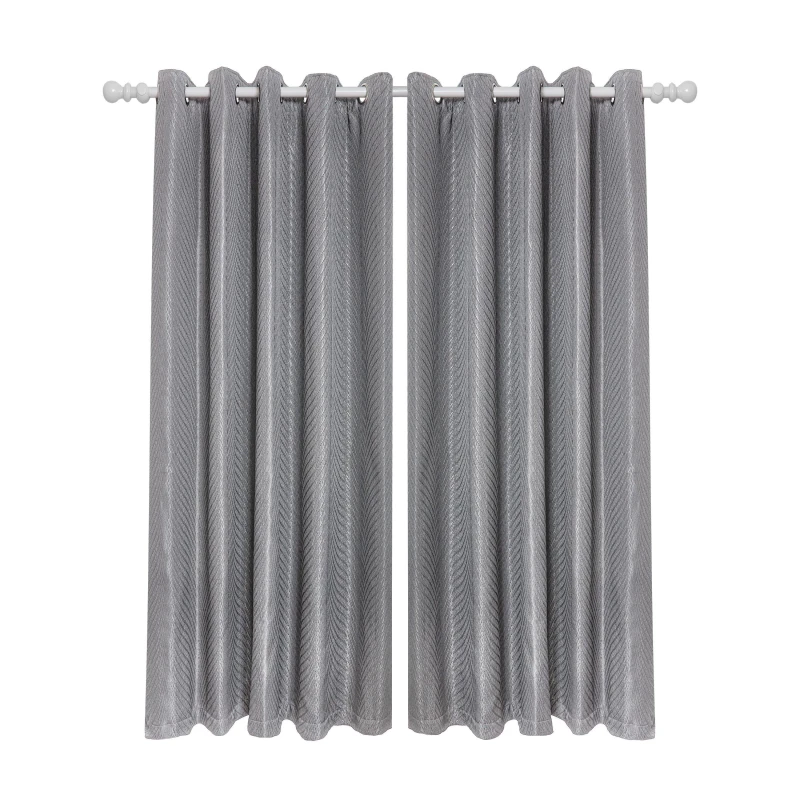 Image of Emma Barclay Lined Eyelet Curtains Aura Charcoal unisex 229x229cm