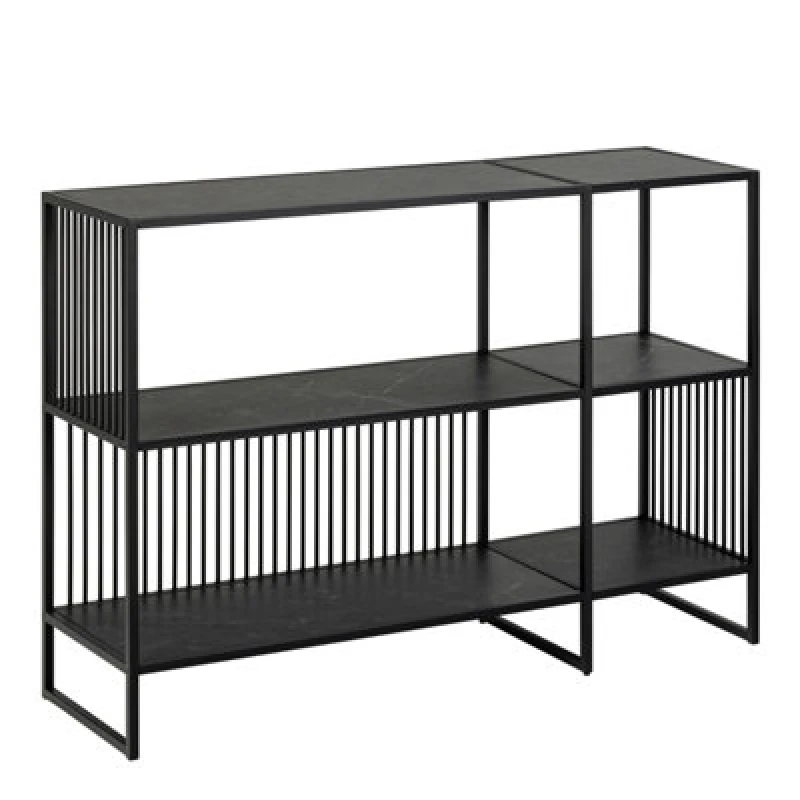 Image of Furniture To Go Strington Bookcase With 2 Shelves In Black