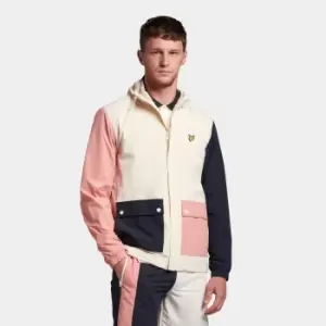Image of Mens Colour Block Hooded Jacket - Off White - S