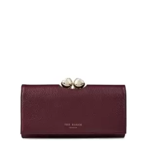 Image of Ted Baker Leather Josiey Crystal Top Purse - Purple
