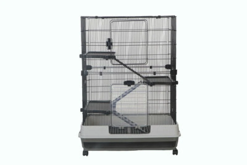Image of Little Friends Chatsworth 3-Levels 80Cm Small Animal Rat Cage, Grey/white