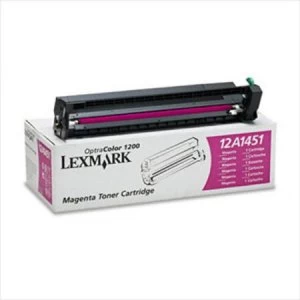 Image of Lexmark 12A1451 Magenta Laser Toner Ink Cartridge