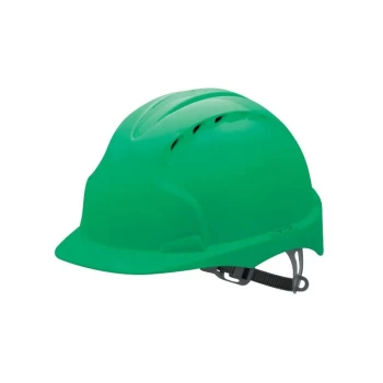 Image of EVO2 Vented Green Safety Helmet - JSP
