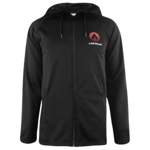 Image of Airwalk Mens Classic Polyester Tracksuit Top - Black