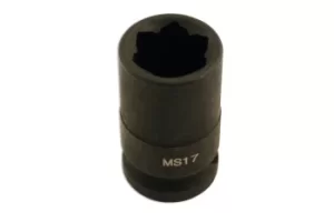 Image of Laser Tools 5707 Wheel Nut Socket Convex 17mm