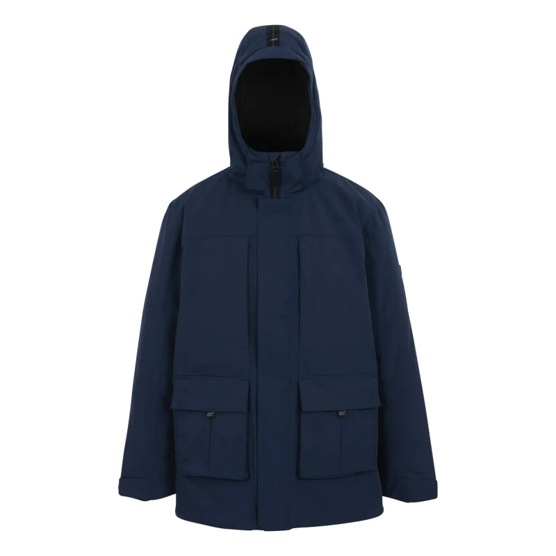 Image of Regatta Regatta Men Marron Waterproof Breathable Insulated Jacket in Dark Navy Size: Medium Dark Navy M Male 5063516097983
