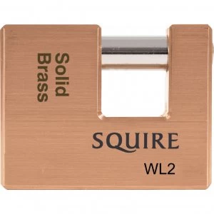 Image of Squire Solid Brass Warehouse Padlock 70mm Standard