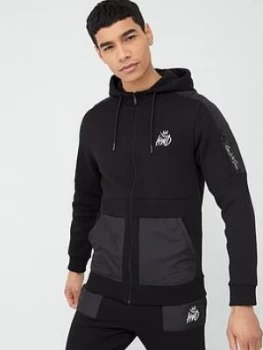 Image of Kings Will Dream Brent Zip Through Hoodie - Black