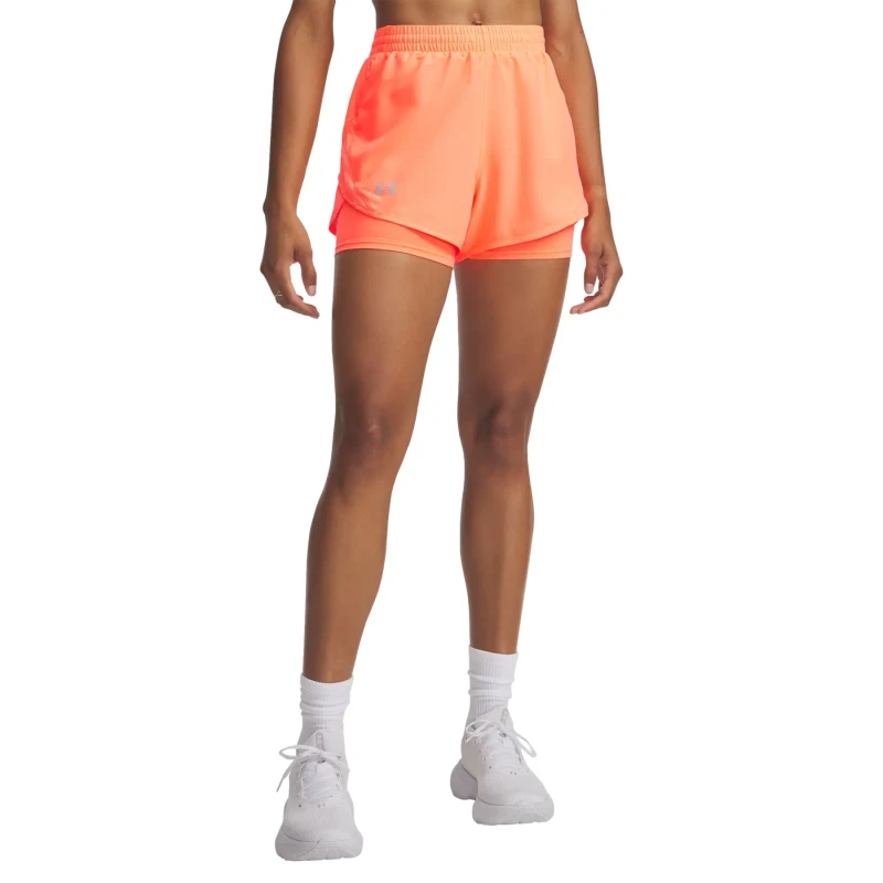 Image of Womens 2-in-1 shorts Under Armour Fly-By Multicolore Female S