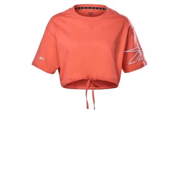Image of Reebok MYT Crop T Shirt Ladies - Orange Flare