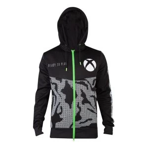 Image of Microsoft - Tech All-Over Print Mens Large Hoodie - Black