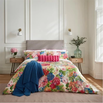 Image of Sanderson Very Rose & Peony Cotton Duvet Cover - Multi