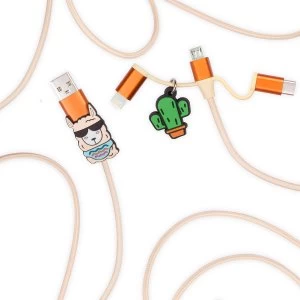Image of Thumbs Up Llama 3-in-1 Cable