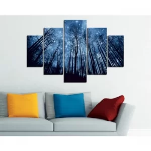 Image of ST156 Multicolor Decorative MDF Painting (5 Pieces)